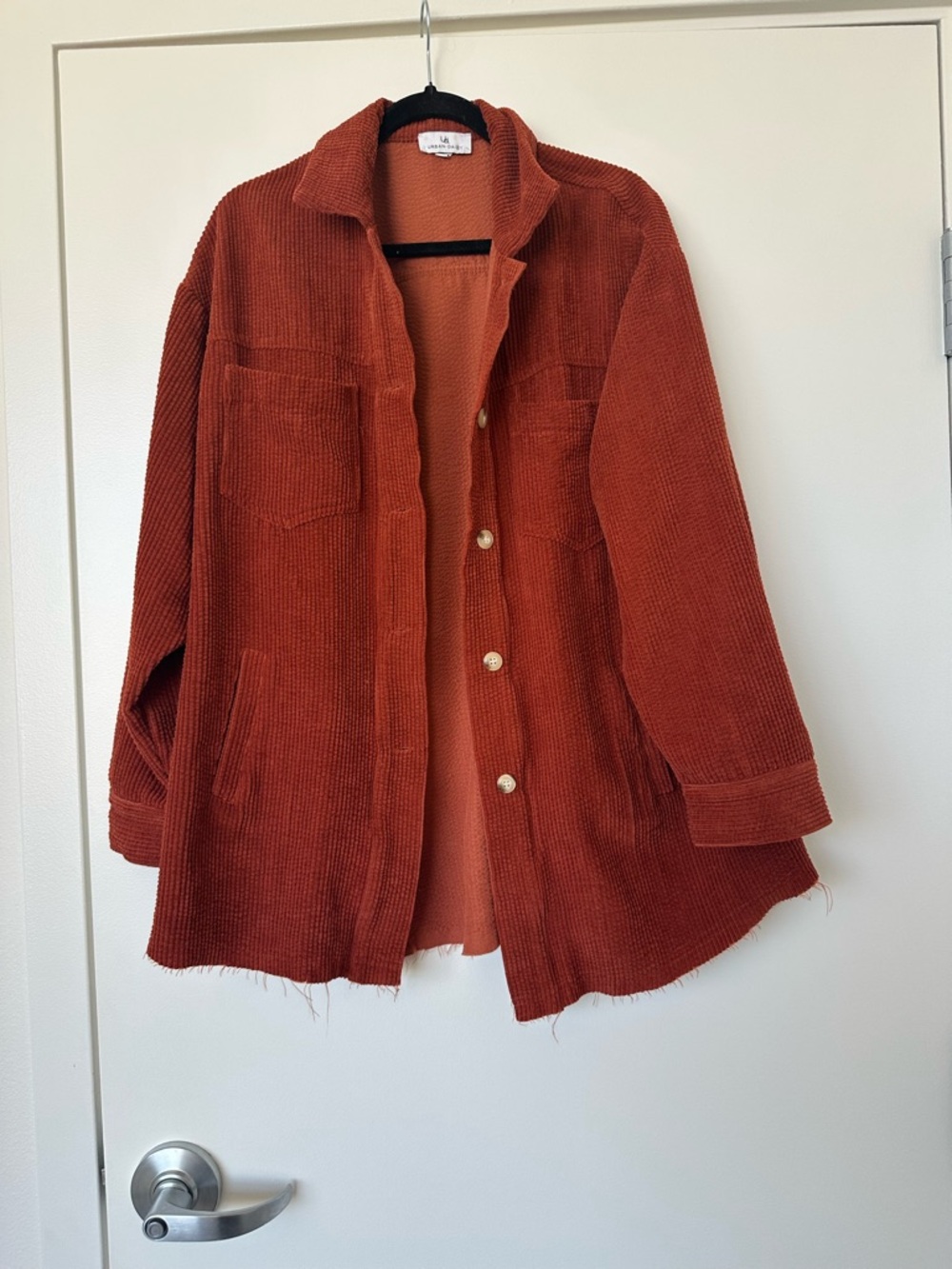 Urban Daizy Women's Rust Corduroy Shacket